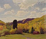 E. Martin Hennings Canvas Paintings - Canyon View